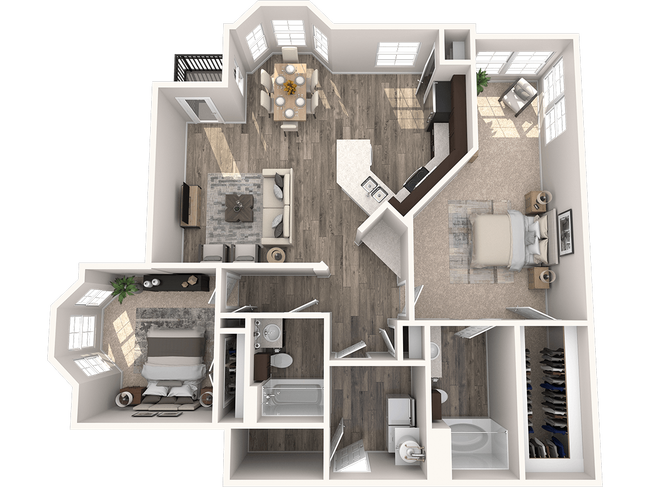 B3 1269 Sq. Ft. 1st Fl. 2013 floor plan
